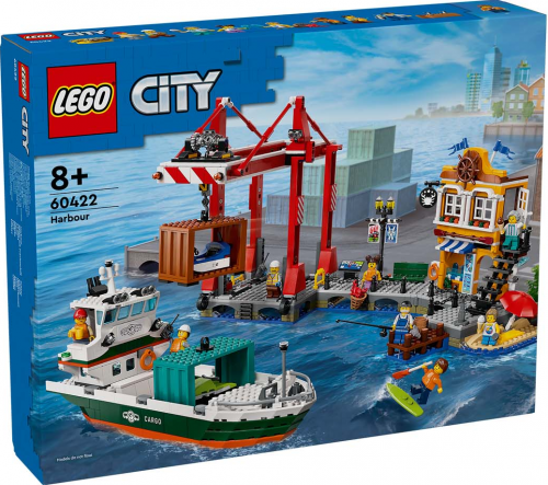 60422 - Seaside Harbour with Cargo Ship