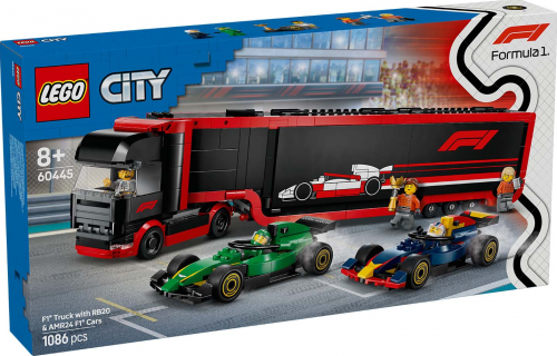 60445 - F1 Truck with RB20 & AMR24 F1 Cars