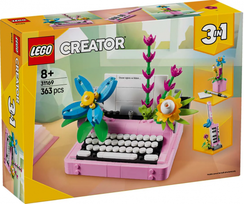 31169 - Typewriter with Flowers