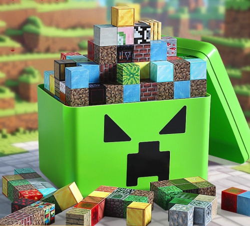 Minecraft - 105pc Magnetic Cubes Box