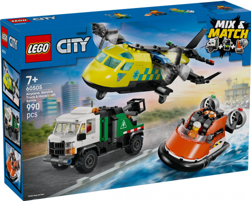 60505 - Airplane, Service Truck & Hovercraft Remix