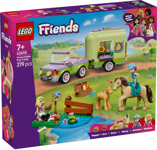 42695 - Horse & Baby Foal Trailer